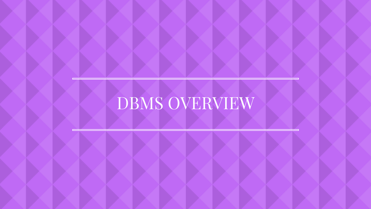 DBMS Introduction